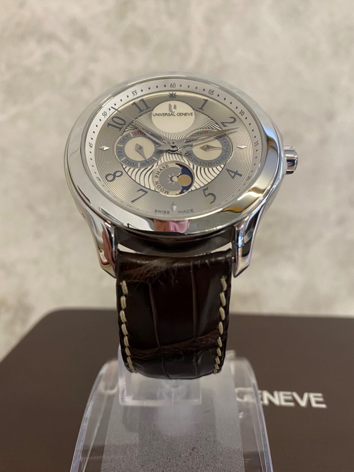 Universal Genève Okeanos Moon Timer Automatic Ref 871.104 Rare And