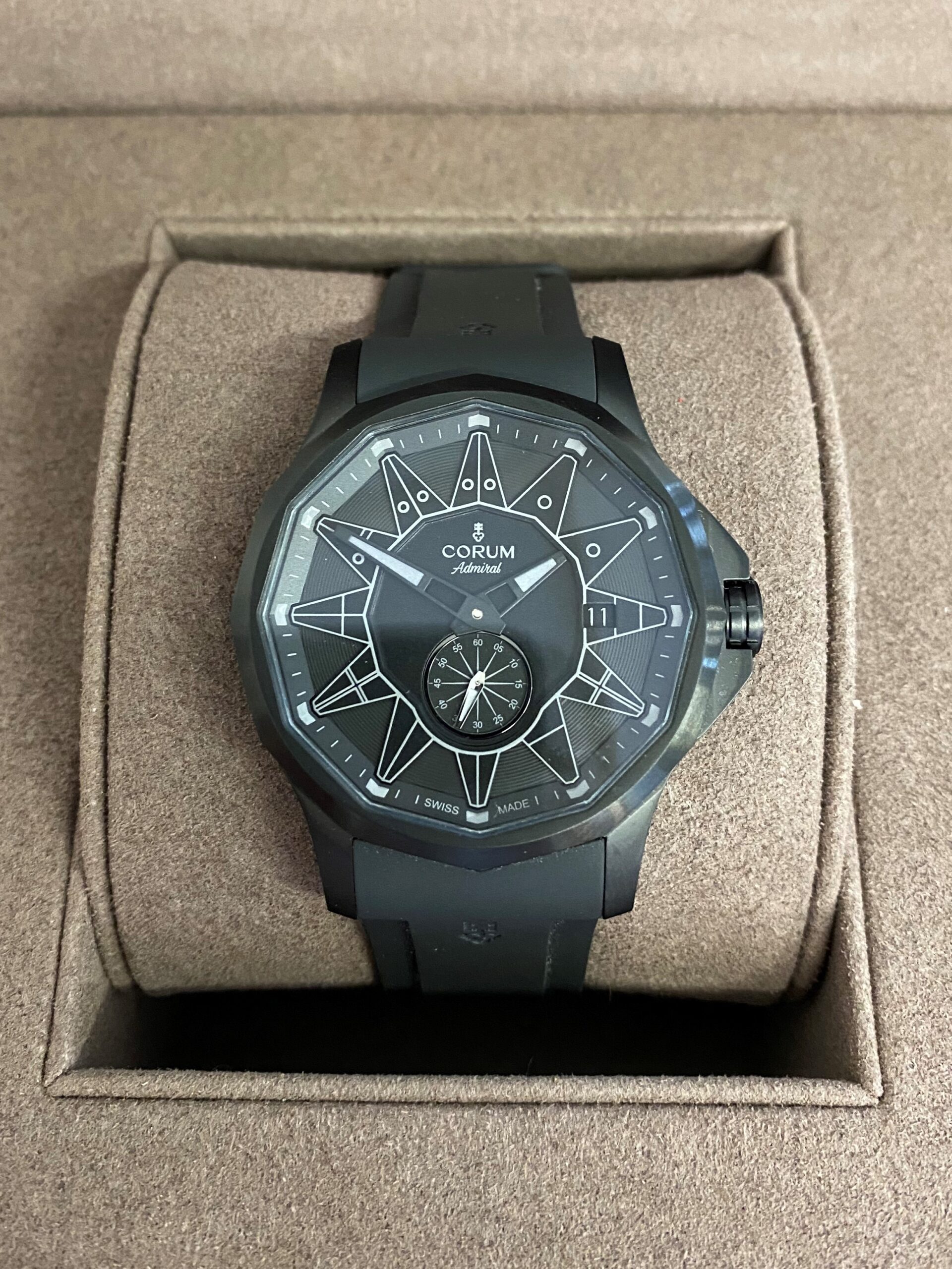 Corum Admiral Legend 42 Full Black Limited Edition Of 100. This Is ...