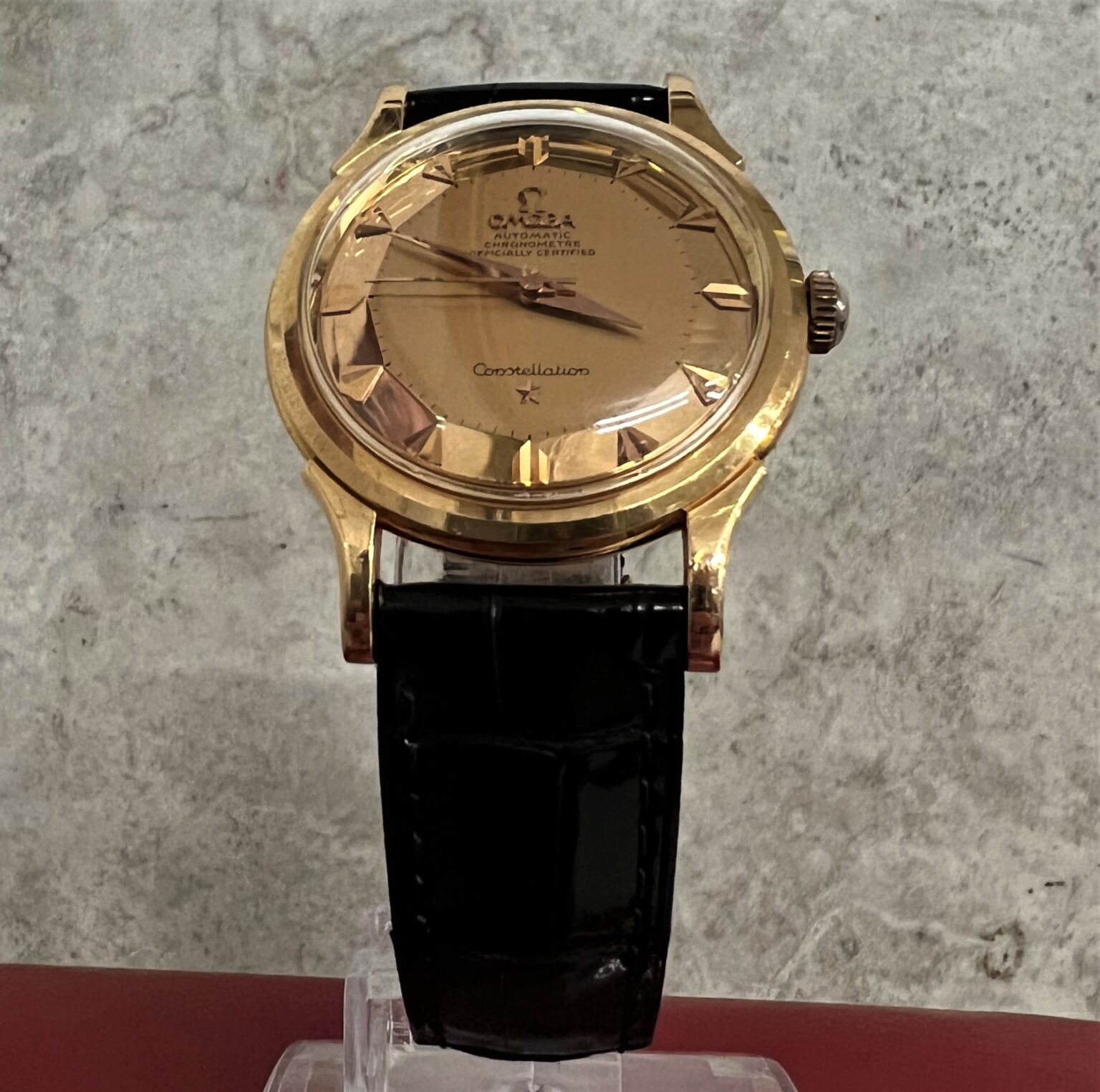 Omega Constellation Pie Pan Dial 18ct Rose Gold Omega Constellation