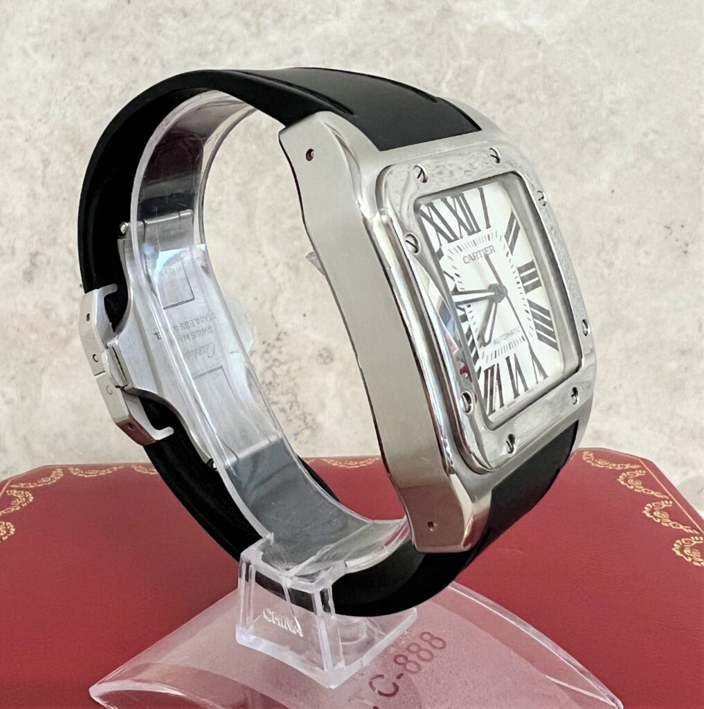 Cartier Santos 100 Full Set. Beautiful Original Condition. Year 2014 ...