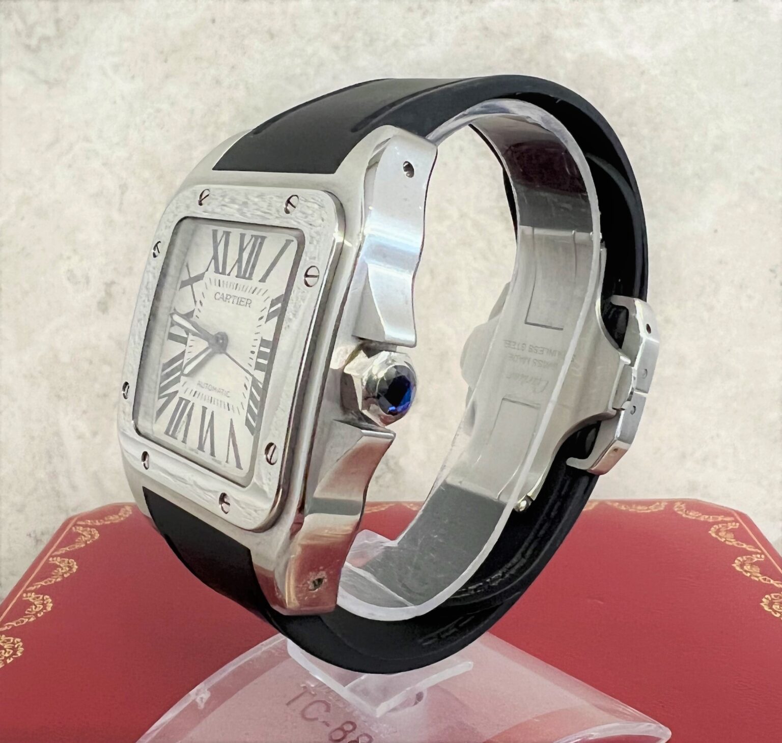 Cartier Santos 100 Full Set. Beautiful Original Condition. Year 2014 ...