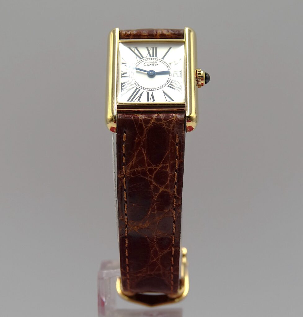 Verre Minéral De Rechange Pour Cartier Tank Must Vermeil - Référence 1613 - Neuf Parfait !